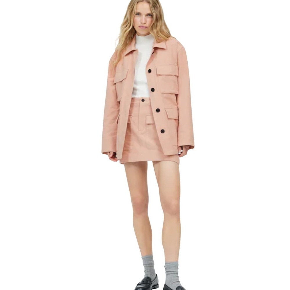 Madewell Pink‎ Utility Jacket Italian Fabric